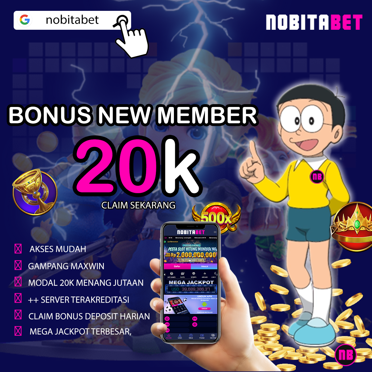 Nobitabet : Link Situs Nobita Bet Login Dan Daftar Resmi Terbaru